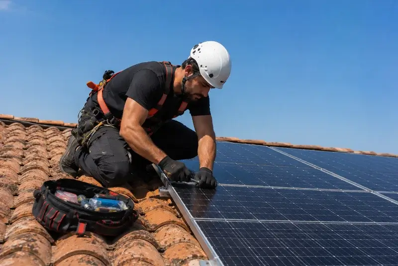 Maintenance et monitoring de panneaux solaires à Vénérieu