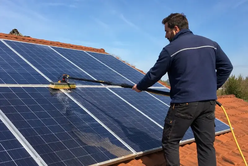 Nettoyage et entretien de panneaux solaires à Vénérieu